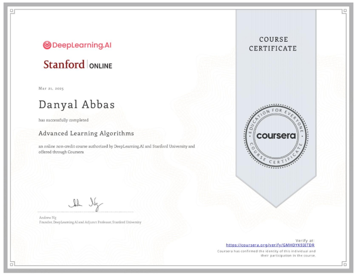 Advanced Learning Algorithms